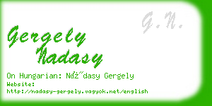 gergely nadasy business card